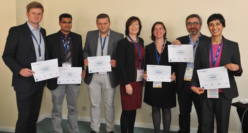 The award winners with Rhonda Smith, director of Minerva (centre)